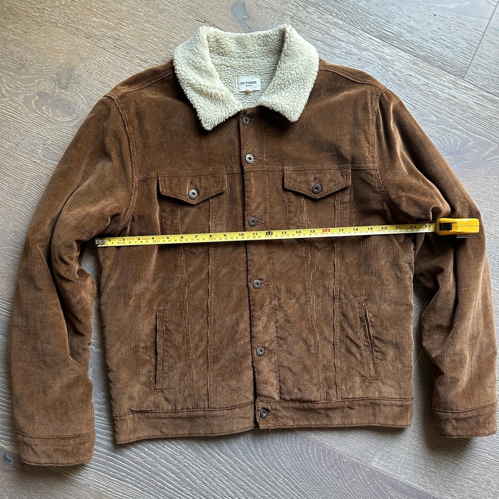 Sezane Octobre Editions Men Corduroy Jacket with Lining Size L